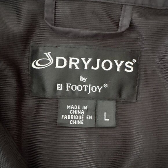 DryJoys Footjoy Jacket Men's Blue Windbreaker 1/4 Zip Short Sleeve Golf Size L - Picture 4 of 7